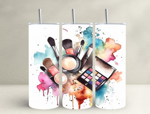 Download 3D Make Up 20oz Tumbler Wrap - Make up Collection