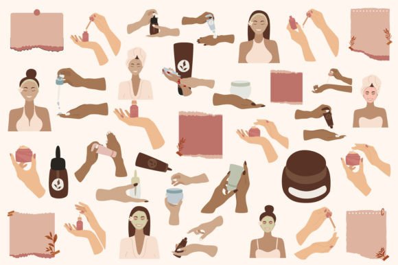 Download Set of Skincare Vector - Skincare Collection